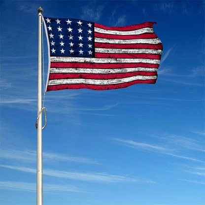 Fyon Vintage the United States flag 25 star linear pattern flag Banner