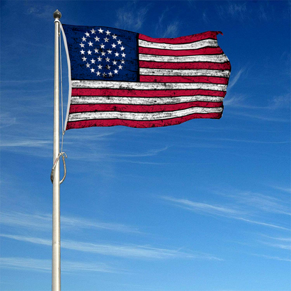 Fyon Vintage the United States flag US 36 Star Wagon Wheel Flag Banner