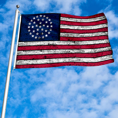 Fyon Vintage the United States flag US 36 Star Wagon Wheel Flag Banner