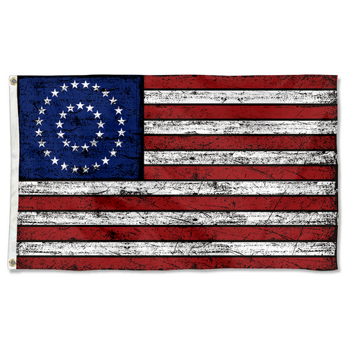 Fyon Vintage the United States flag US 37 Star Medallion Centennial Flag Banner