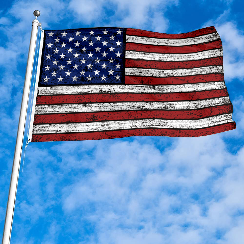 Fyon Vintage the United States flag(Pantone) Flag Banner