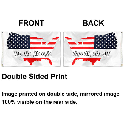 Fyon WE The People W America Flag Indoor and Outdoor Banner