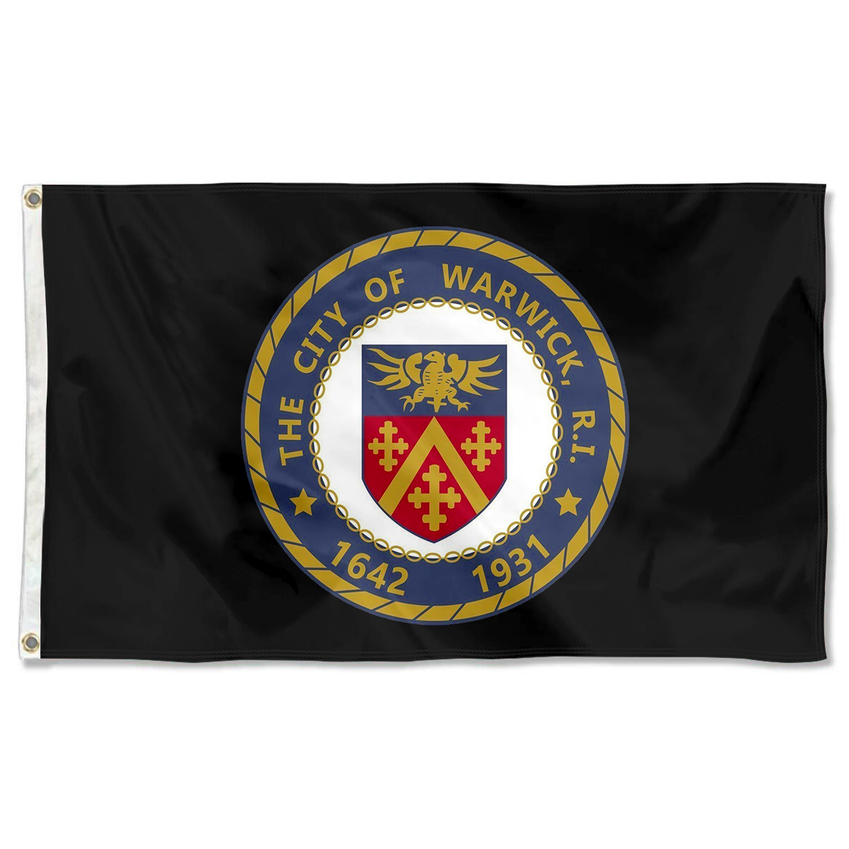 Fyon Warwick, Rhode Island flag Banner