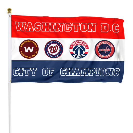 Fyon Washington D.C. City of Champions Sports Fans House Garden Yard flag Indoor and outdoor banner
