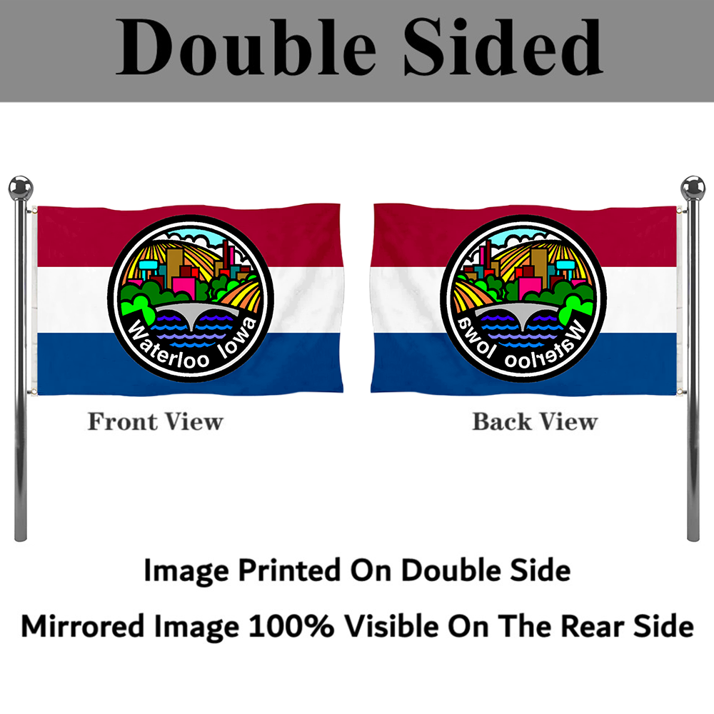 Fyon Waterloo, Iowa flag Banner