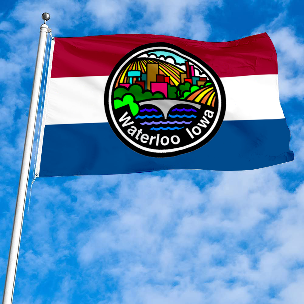 Fyon Waterloo, Iowa flag Banner