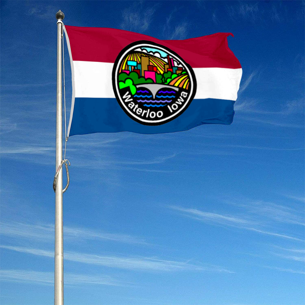 Fyon Waterloo, Iowa flag Banner