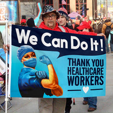 Fyon We Can Do It Thank you Healthcare Workers Flag Indoor and Outdoor Banner