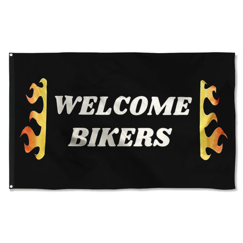 Fyon Welcome Bikers Flag Indoor and outdoor banner
