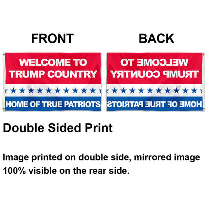 Fyon Welcome Trump Country Republican Flag Banner
