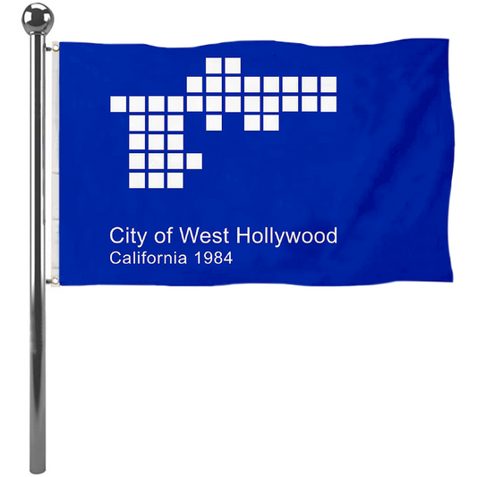 Fyon West Hollywood, California Flag(1986–2014) Flag Banner