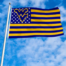 Fyon West Virginia Mountaineers Stars and Stripes Flag Banner