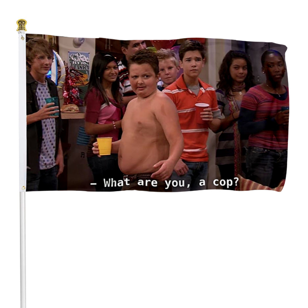 Fyon What Are You, A Cop College Dorm Decor Flag Banner
