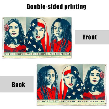 Fyon Women's March Flag Banner