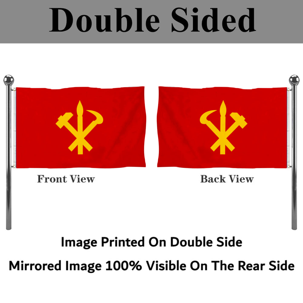 Fyon Worker party of Korea Flag Indoor and outdoor banner