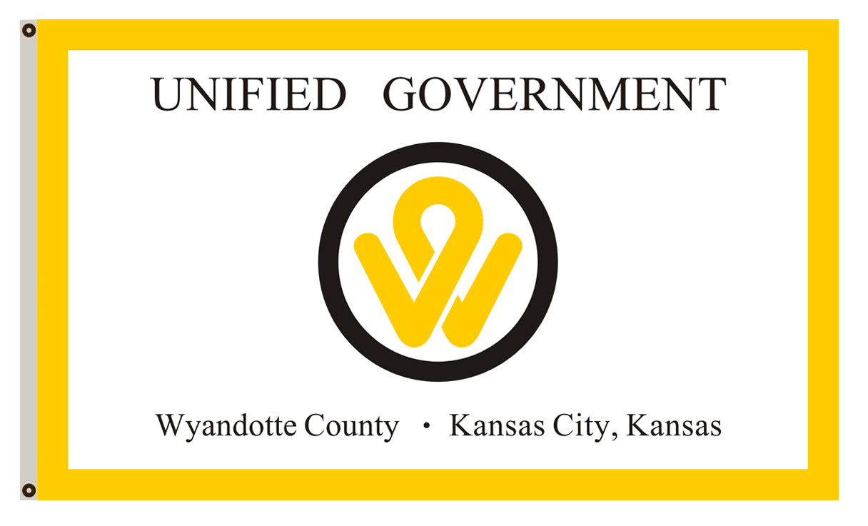 Fyon of Wyandotte County-Kansas City flag, Kansas banner