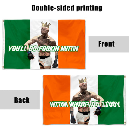 Fyon YOU'LL DO FOOKIN NUTTIN Flag Banner