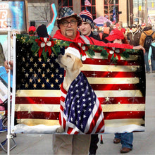 Fyon Yellow Labrador Retriever Merry Christmas Flag 41351 Indoor and outdoor banner