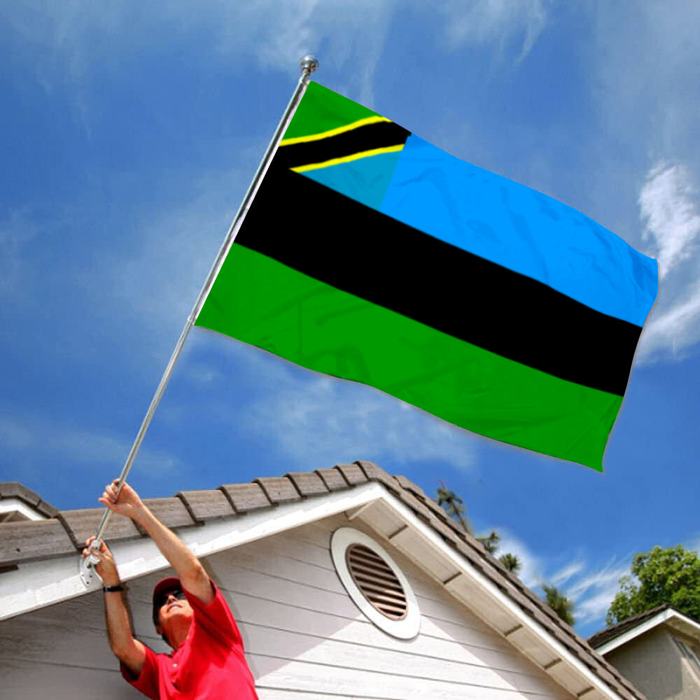 Fyon ZANZIBAR, Tanzania Flag Indoor and outdoor banner