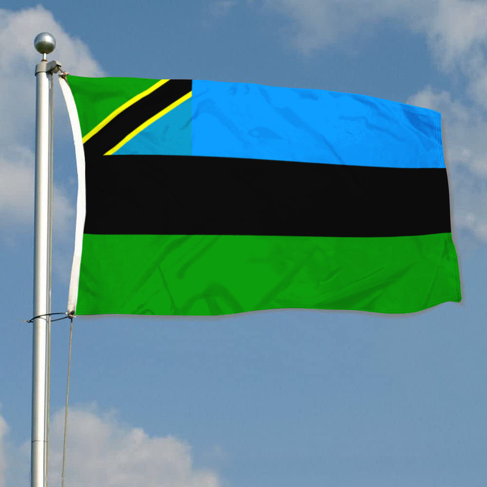 Fyon ZANZIBAR, Tanzania Flag Indoor and outdoor banner