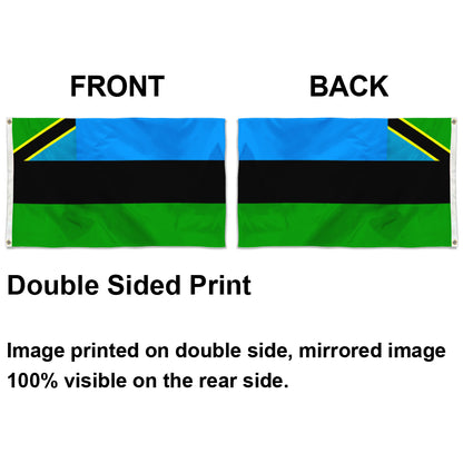 Fyon ZANZIBAR, Tanzania Flag Indoor and outdoor banner
