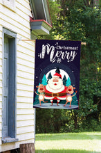 Fyon Merry Christmas Santa Claus Decorative Double Sided Vertical House Garden Flag 28x40inch --GF101803