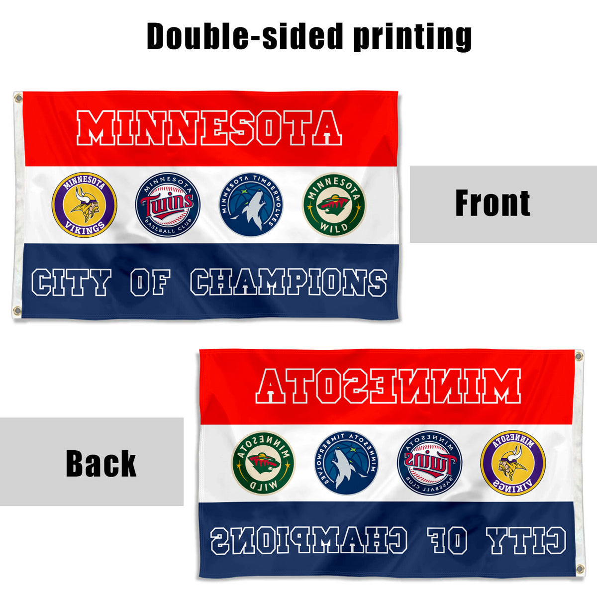 Fyon City of Minnesota Flag Sport Indoor and outdoor banner