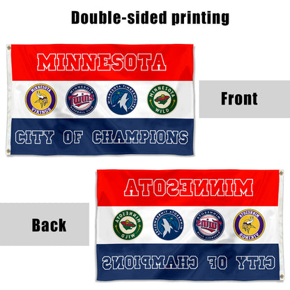Fyon City of Minnesota Flag Sport Indoor and outdoor banner