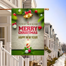 Fyon Merry Christmas Santa Claus Decorative Double Sided Vertical House Garden Flag 28x40inch --GF101806