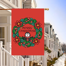 Fyon Merry Christmas Santa Claus Decorative Double Sided Vertical House Garden Flag 28x40inch --GF101805