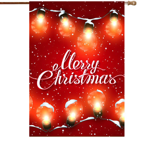 Fyon Merry Christmas Santa Claus Decorative Double Sided Vertical House Garden Flag 28x40inch --GF101804