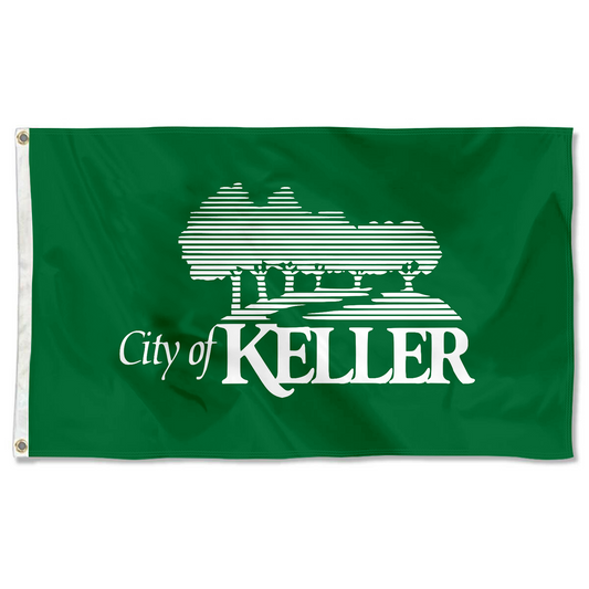 Fyon keller, Texas flag green banner