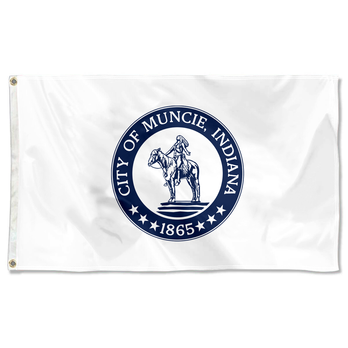 Fyon logo of Muncie, Indiana flag  Banner