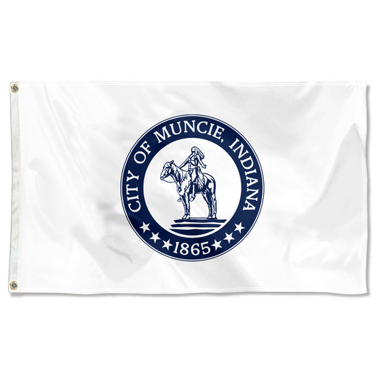 Fyon logo of Muncie, Indiana flag  Banner