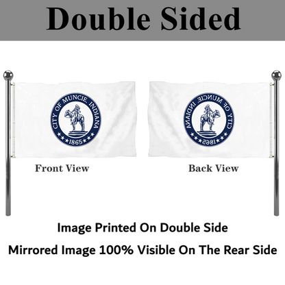 Fyon logo of Muncie, Indiana flag  Banner