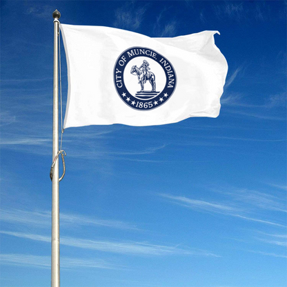 Fyon logo of Muncie, Indiana flag  Banner