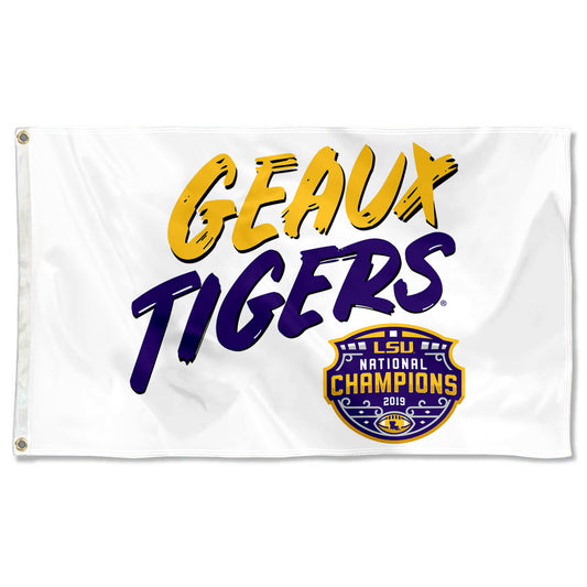 Fyon lsu tigers national champions flag Indoor and outdoor banner