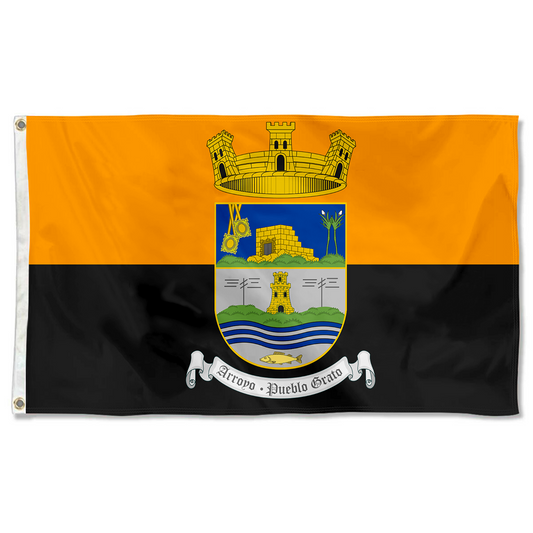 Fyon official of Arroyo, Puerto Rico flag banner