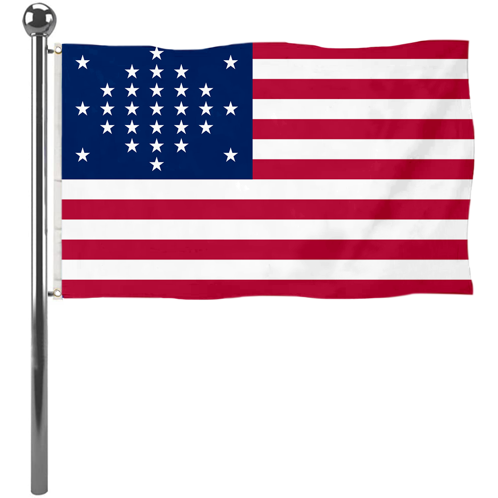 Fyon the United States US 29 Star Diamond Pattern Flag  Banner